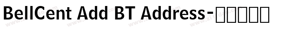 BellCent Add BT Address字体转换